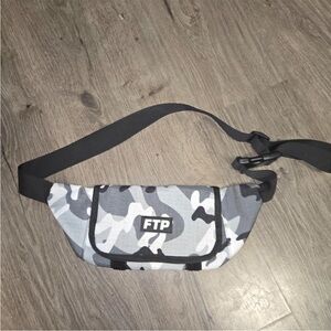 FTP Black and Gray Camouflage Belt Bag